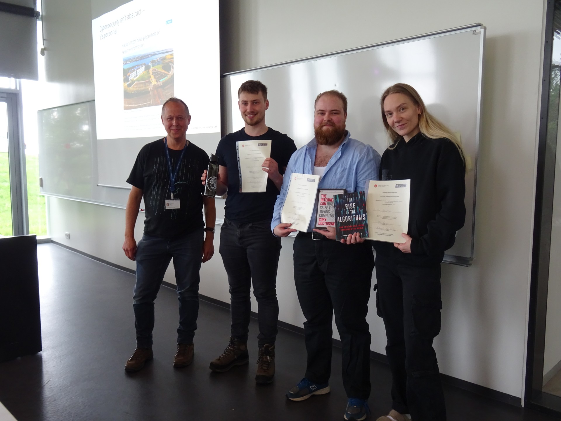 Photo of Best Student Presentation award winners