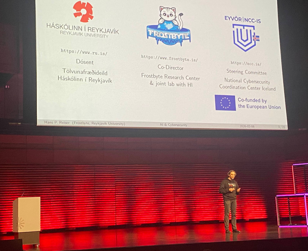 Hans on stage during his presentation at UTmessan on Conference Day